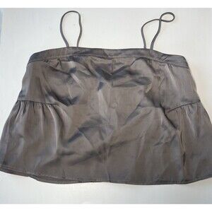 NWT House of Harlow 1960 revolve Babydoll gray Boho Cami satin Tank NWOT Small